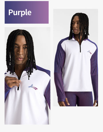 Spin Weave Series Long-Sleeve Half-Zip Sports Shirt