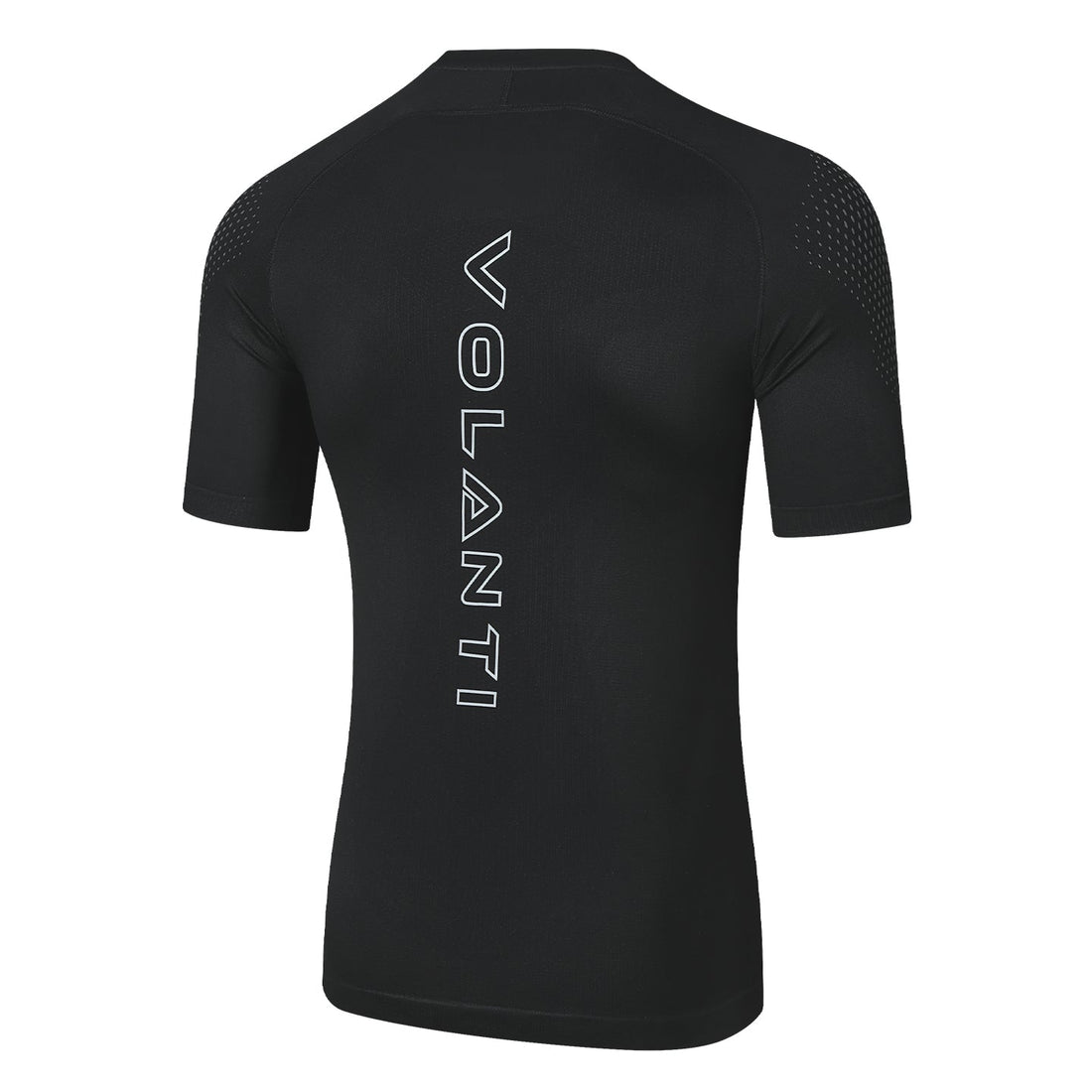 Ribbed Knit Compression Short-Sleeve Shirt