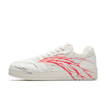 Anta Skateboard Shoes 'White Red Silver'