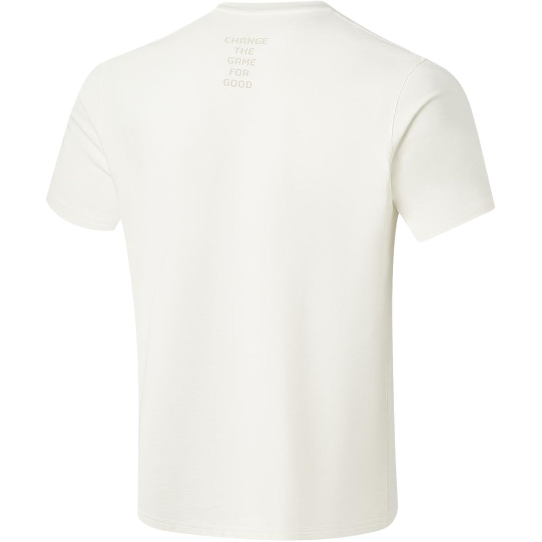 Li Ning Curry China Collection T Shirts Men's Ivory Crew Neck Moderate