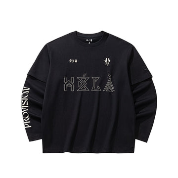 ANTA Kai Long Sleeve Knit Sweater 'Black'