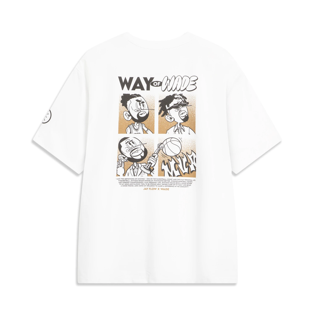 LiNing Way of Wade x Jay Flow T-Shirt 'White'